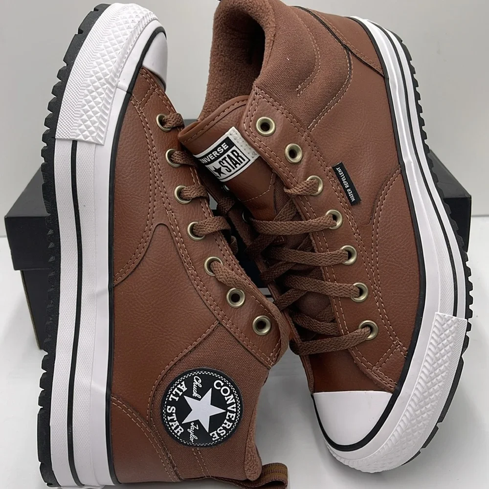 Converse Men’s CTAS MALDEN STREET BOOT MID BEAR NAP/TOADSTOOL TAN/WHITE A08561C - Picture 12 of 16